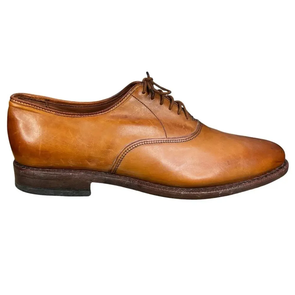 Allen Edmonds Men’s Carlyle Walnut Brown Leather Lace Up Oxford Size US 8 D